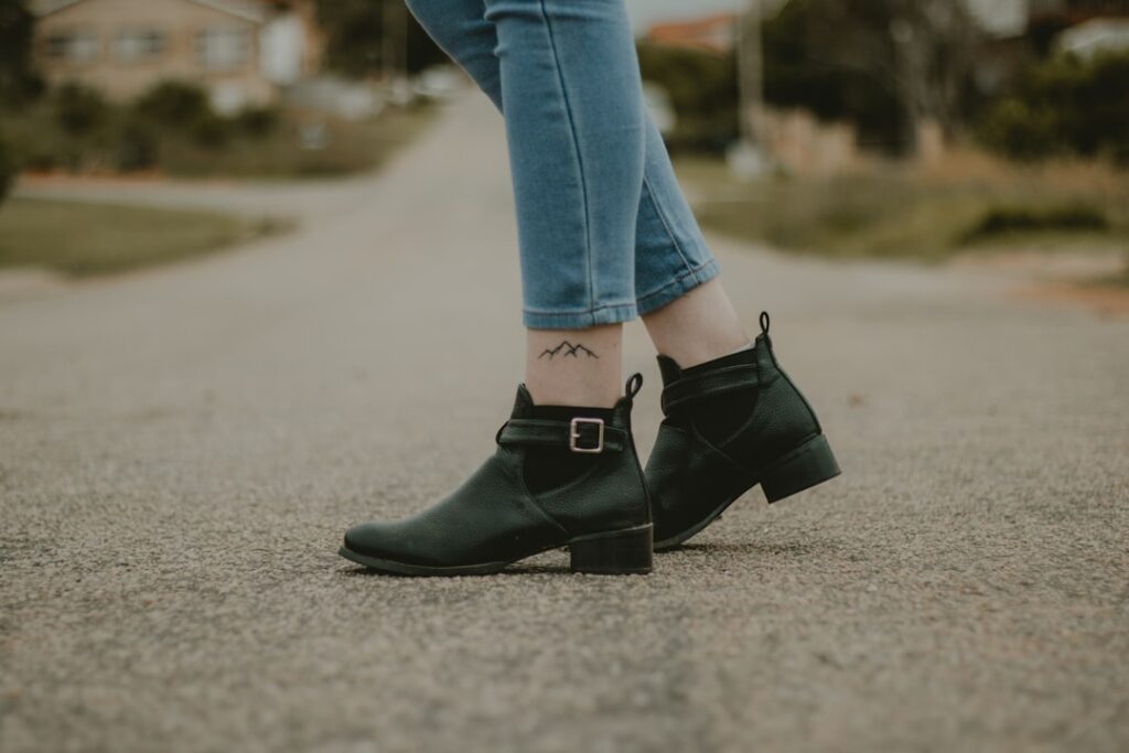 Photo ankle boots